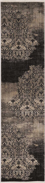 4'x6' Blue Machine Woven Distressed Vintage Traditional Indoor Area Rug