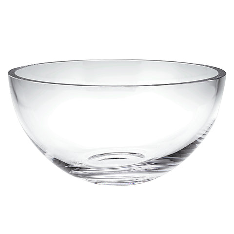 10" Mouth Blown Glass Salad or Fruit Bowl