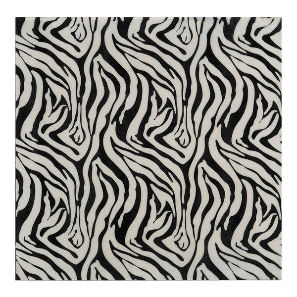 Large Faux Zebra Skin Wall Tile