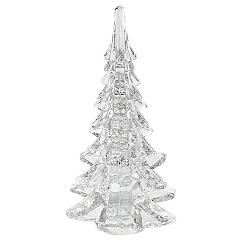 12" Mouth Blown Art Glass Christmas Tree