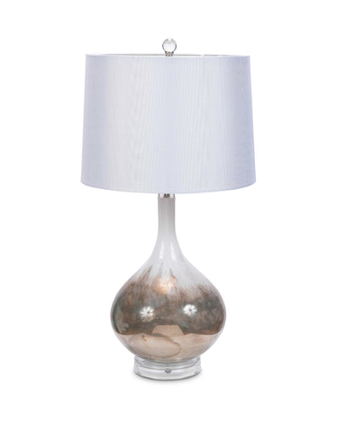 Set of 2 Art Glass Table Lamps