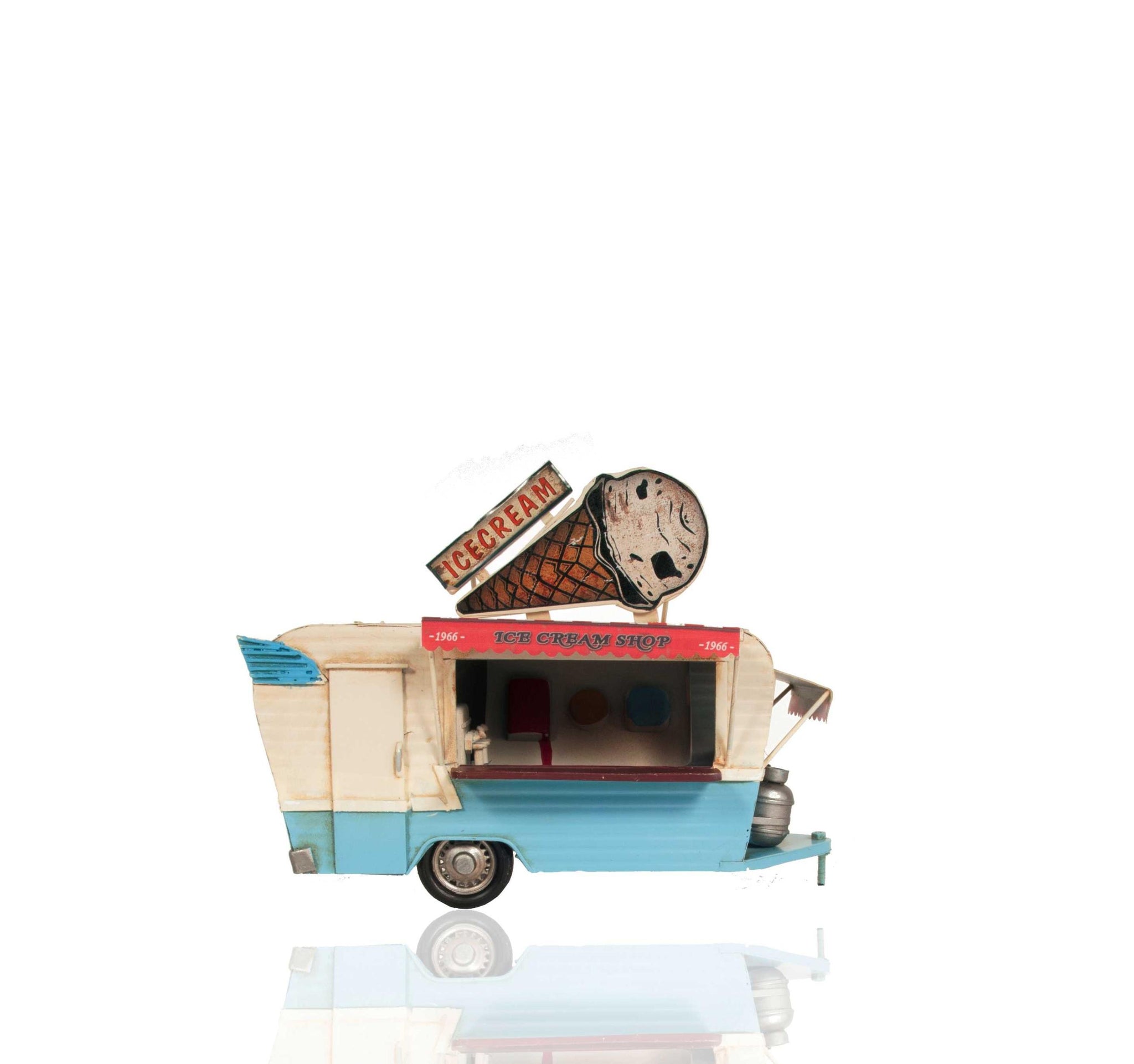 Ice Cream Trailer Metal Model