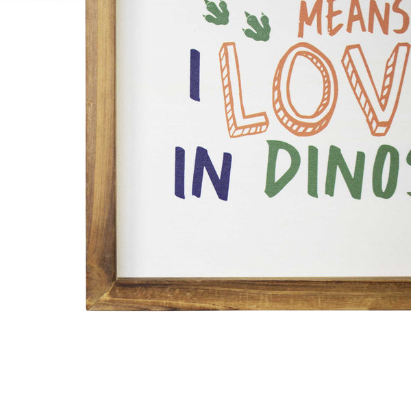 Dinosaur Rawr Quote Wall Art