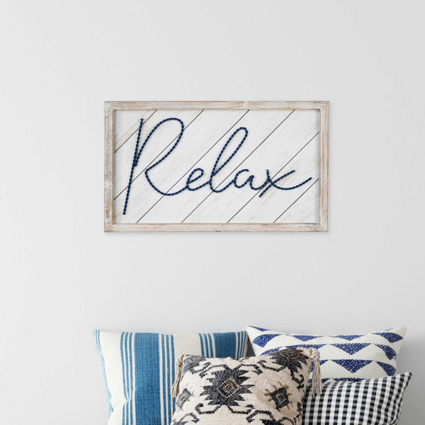 20" x 12" "Relax" Framed Wall Art