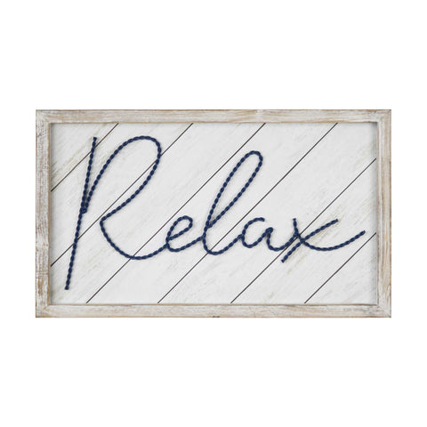 20" x 12" "Relax" Framed Wall Art