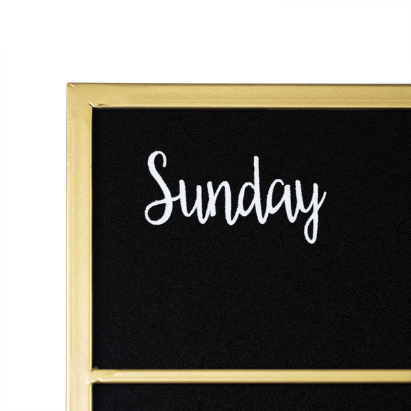 Memo Chalkboard with Matte Golden Frame