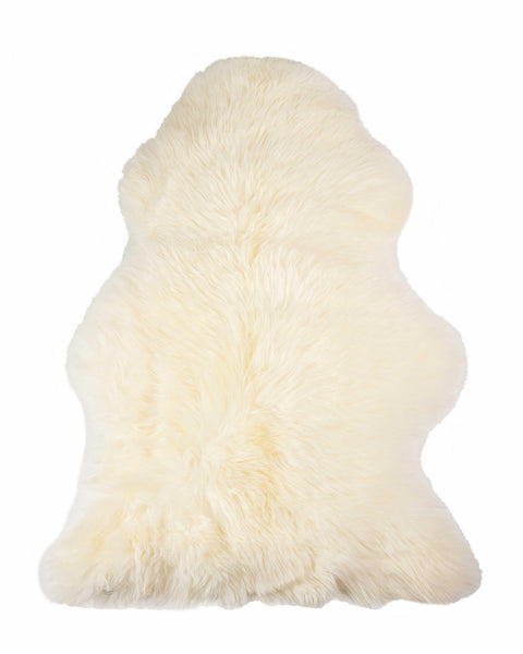 2' x 3' Ivory New Zealand Natural Sheepskin Rug