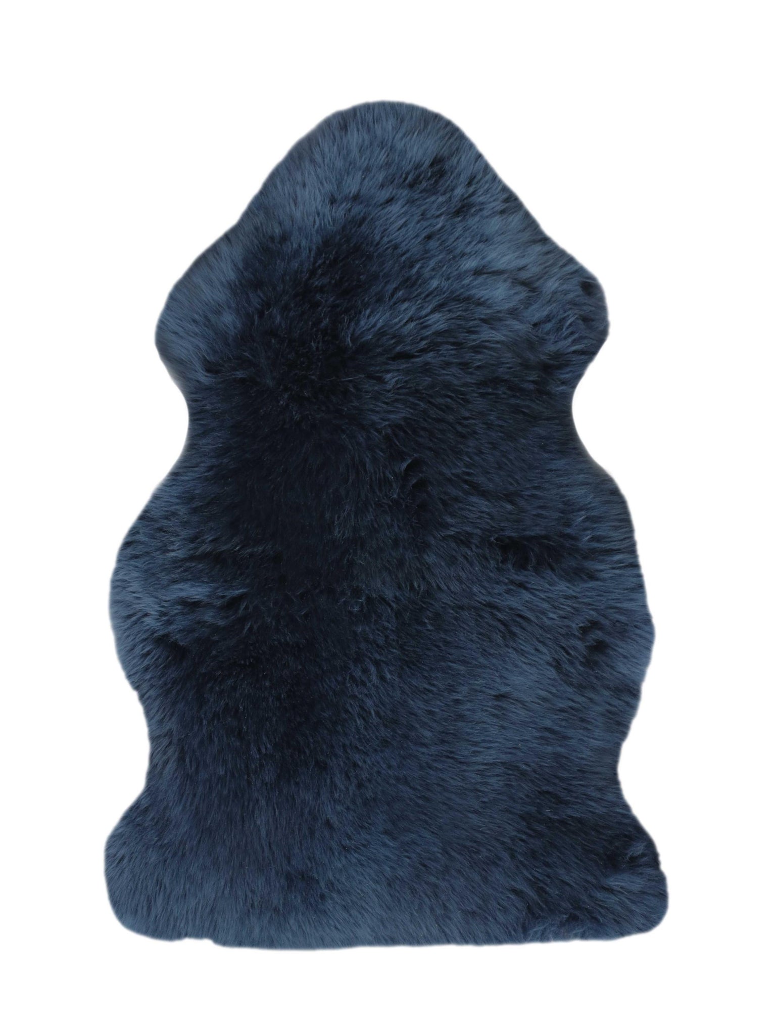 2' x 3' Navy New Zealand Natural Sheepskin Rug