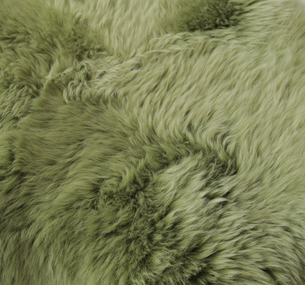 Sage Green New Zealand Natural Sheepskin Rug