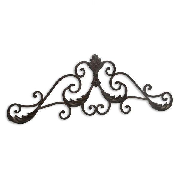 Brown Curved Rustic Door Topper Wall Decor