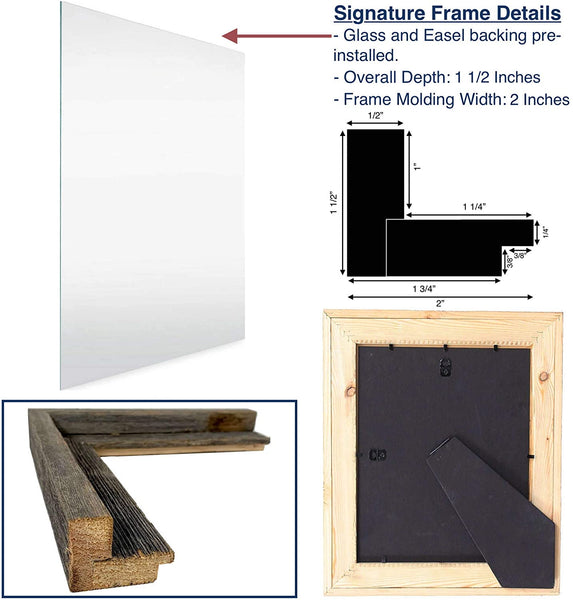 8" x 10" Natural Weathered Gray Picture Frame