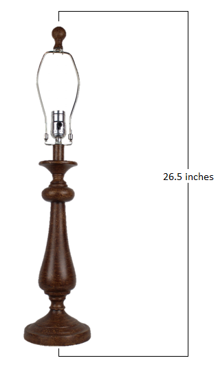 Brown Table Lamp Base Only