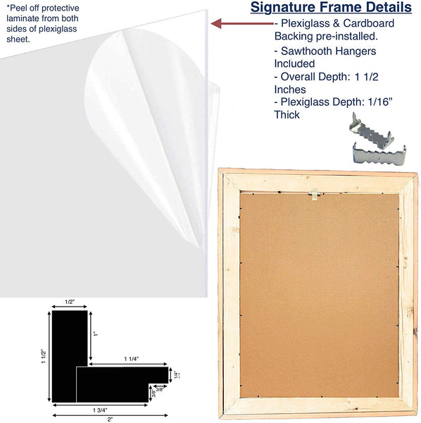 22x28 Natural Weathered Grey Picture Frame with Plexiglass Holder