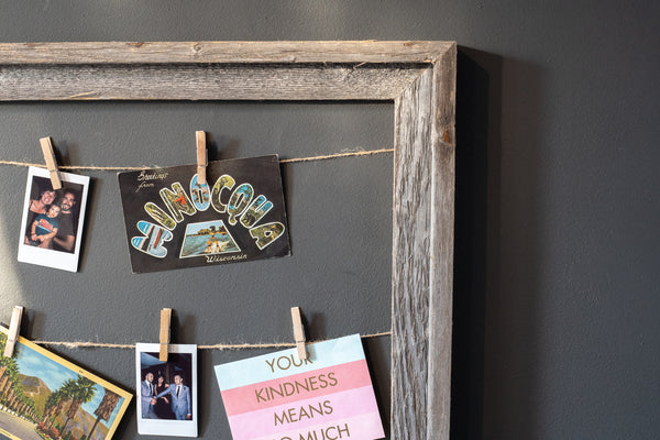 18x24 Weathered Grey Picture Frame with Sawtooth Hangers