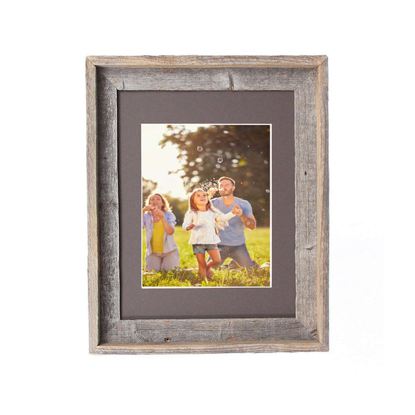 16x20 Natural Weathered Grey Picture Frame with Plexiglass Holder