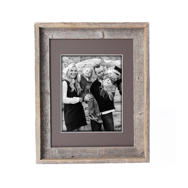 16x20 Natural Weathered Grey Picture Frame with Plexiglass Holder