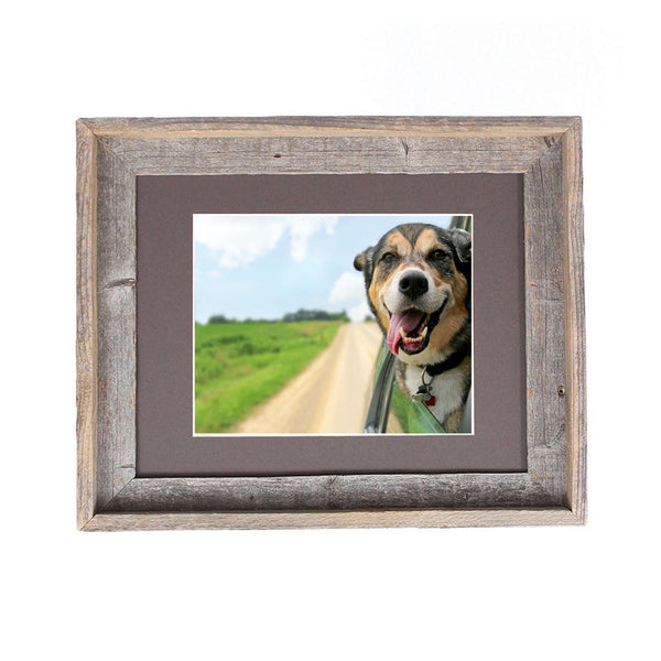 16x20 Natural Weathered Grey Picture Frame with Plexiglass Holder