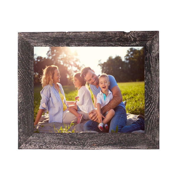 16x20 Rustic Smoky Black Picture Frame with Plexiglass Holder