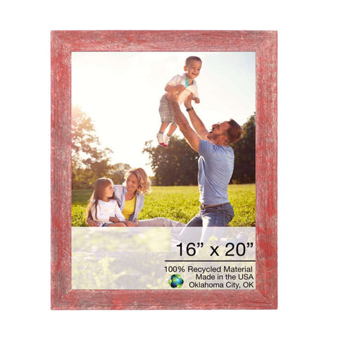 16x20 Rustic Red Picture Frame