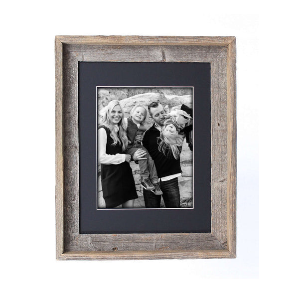 16x20 Rustic Black Picture Frame with Plexiglass Holder