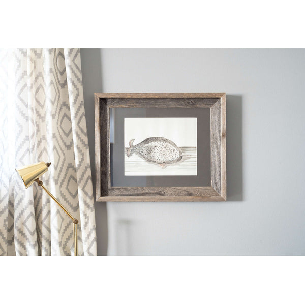 11x14 Rustic Cinder Picture Frame with Plexiglass Holder