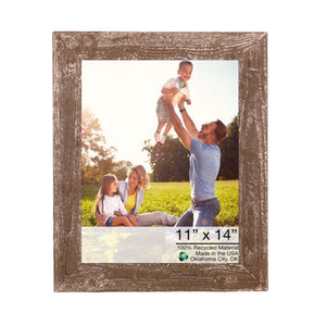 11x14 Rustic Espresso Picture Frame with Plexiglass Holder