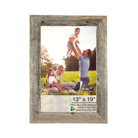 13x19 Natural Weathered Grey Picture Frame