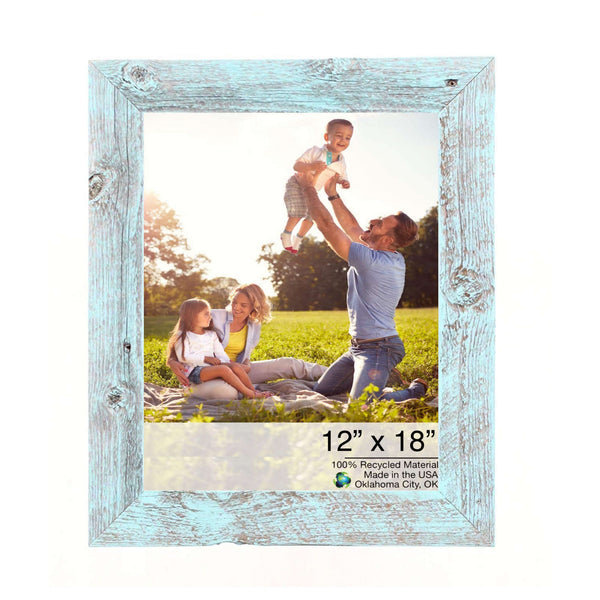 12x18 Rustic Blue Picture Frame