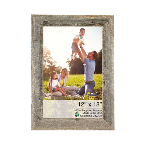 12x18 Natural Weathered Grey Picture Frame