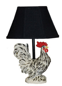 Rustic Farmhouse Rooster Accent Lamp