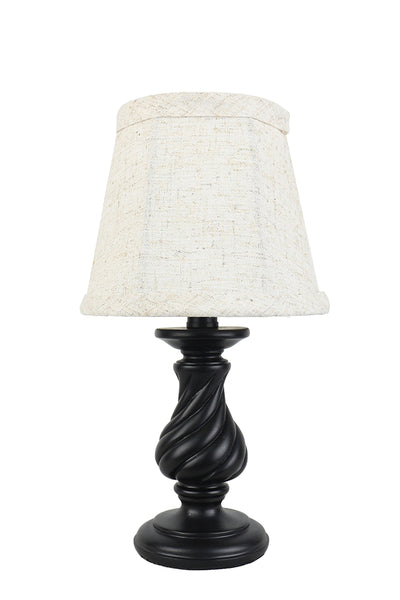 Mini Twisted Black Table Lamp