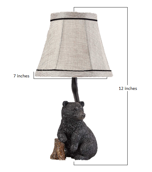 Smokey Bear in Woodlands Accent Lamp