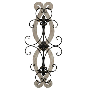 Fleur-de-lis Spiral Wall Decor