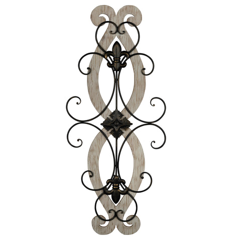 Fleur-de-lis Spiral Wall Decor