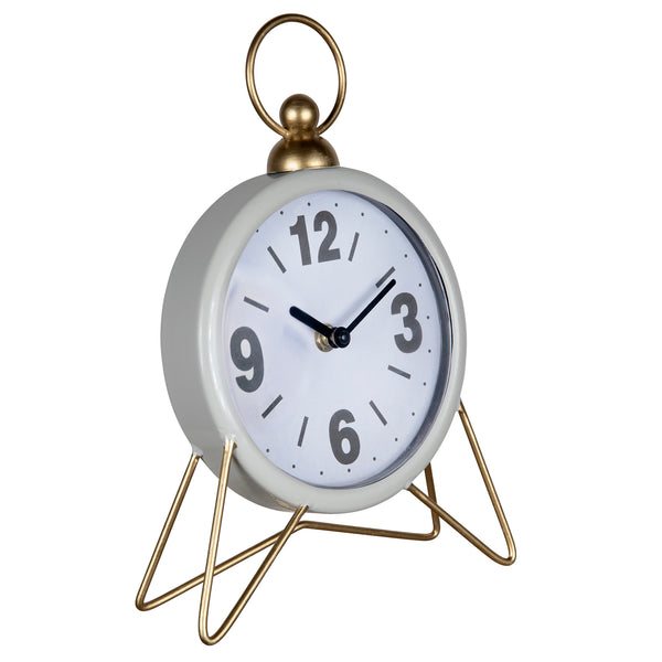 Gray Golden Triangle Desk Clock