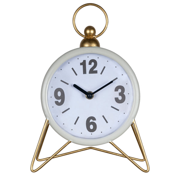 Gray Golden Triangle Desk Clock