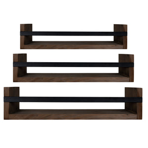 Set of 3 Rustic Floating Shelves