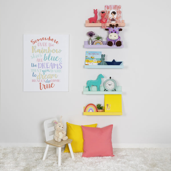 Pale Purple Floating Shelf