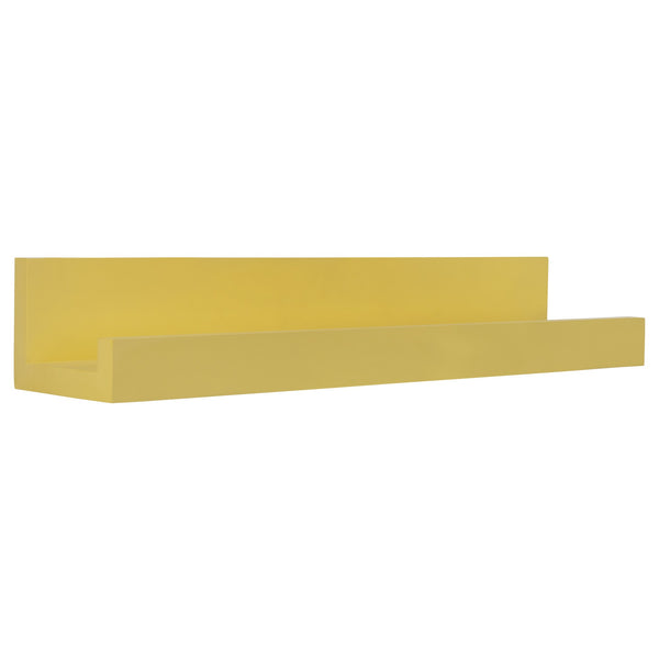 Bright Yellow Floating Shelf