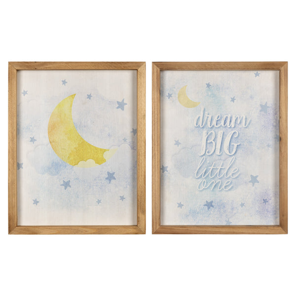 Dream Big Little One Wooden Wall Art Set