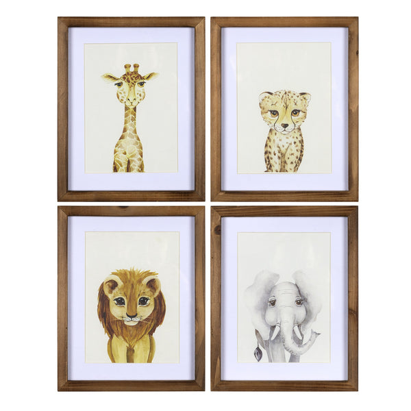 Jungle Animals Wall Art Set