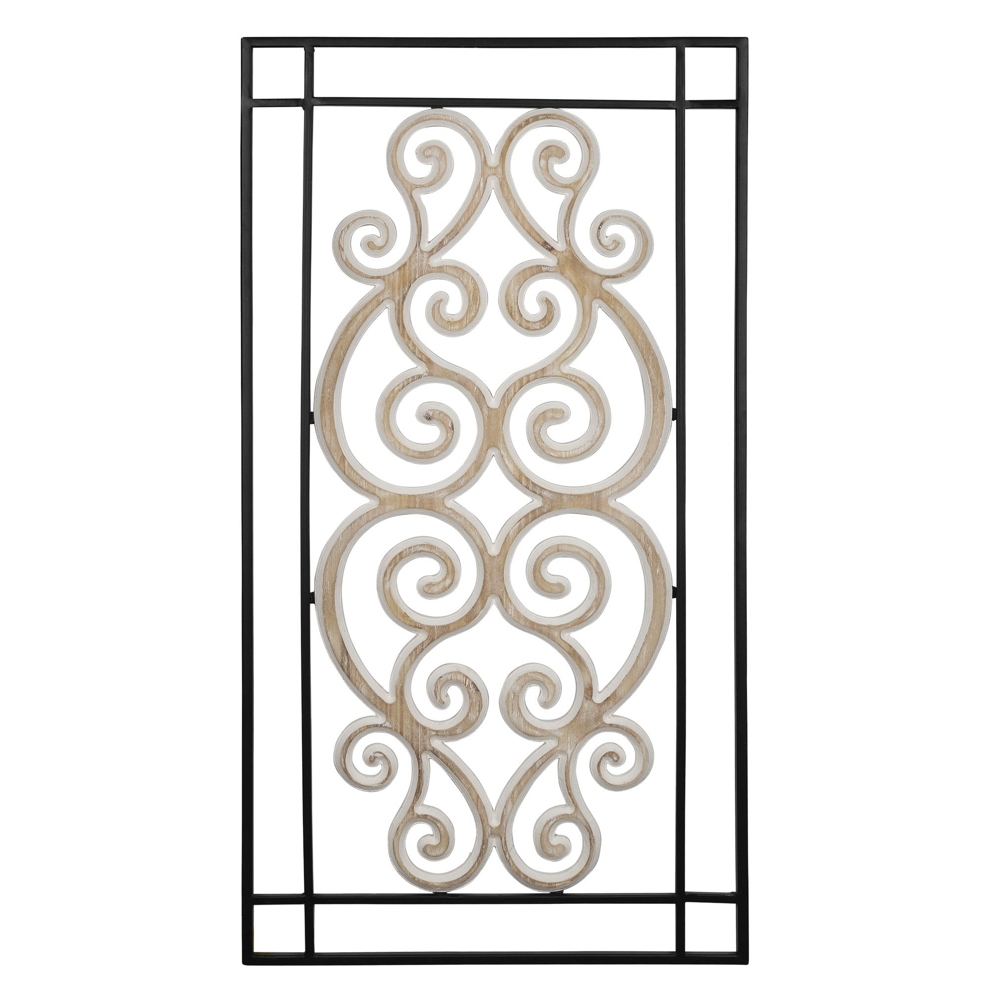 Modern Wooden Scroll Wall Decor