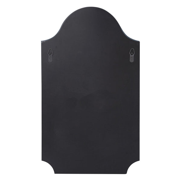 Minimalist Rectangle Arched Glass Mirror with Beveled Edge And Scalloped Corners