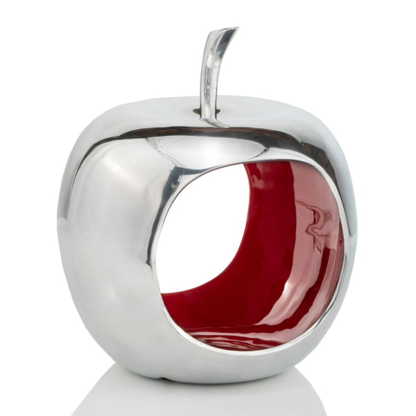 Apple Aluminum Decorative Accent Bowl