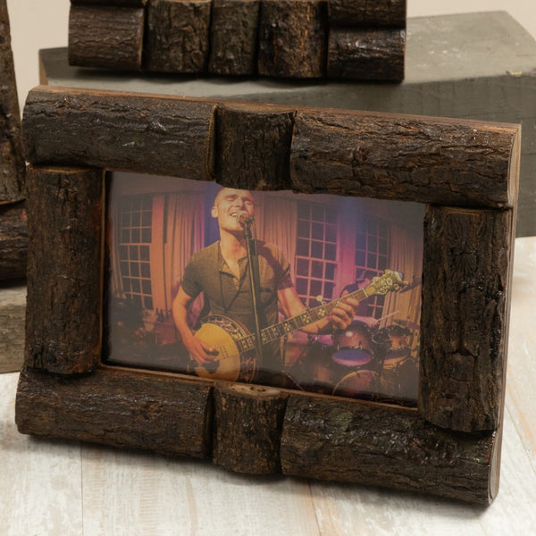 4" x 6" Log Cabin Style Picture Frames