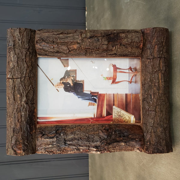 4" x 6" Log Cabin Style Picture Frames