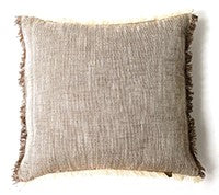 Set of 2 Stone Soft Chambray Accent Pillows