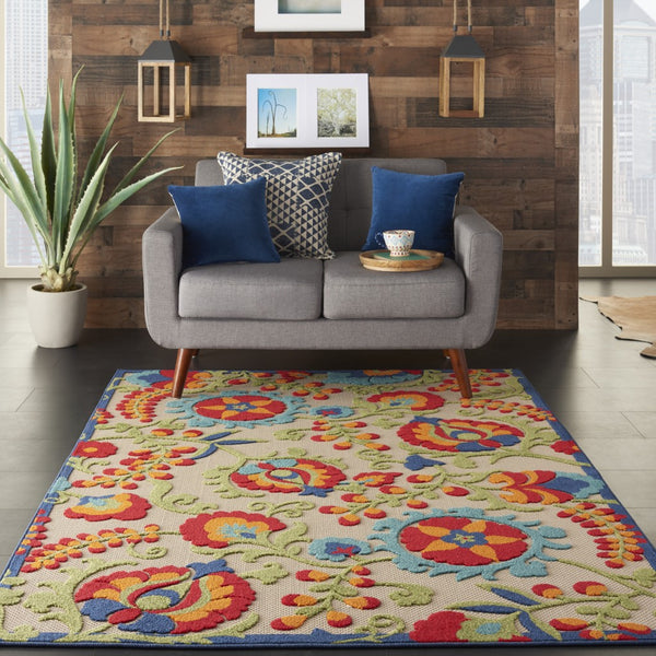 6’ x 9’ Mediterra Indoor Outdoor Area Rug