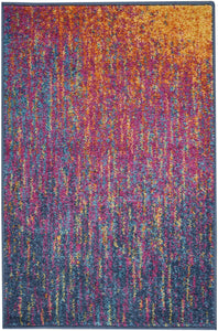 2’ x 3’ Rainbow Abstract Striations Scatter Rug