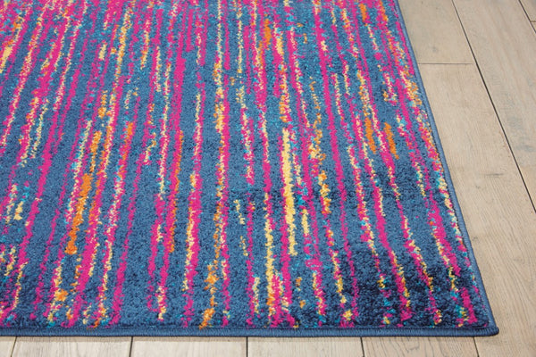 4’ x 6’ Rainbow Abstract Striations Area Rug